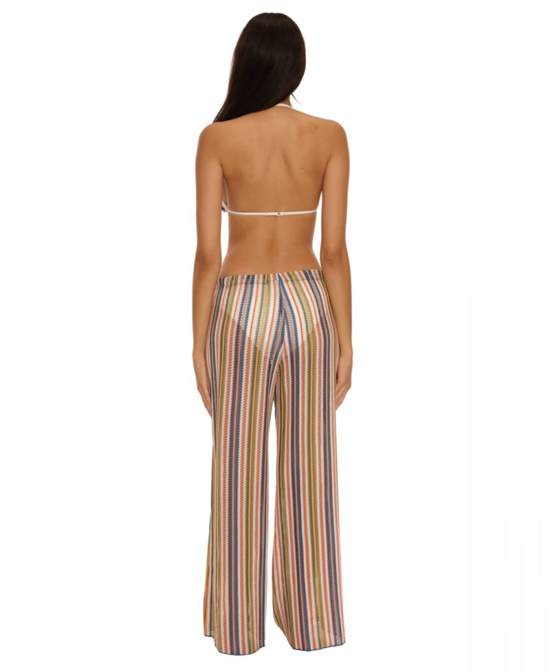 Women's Seaside Stretch Crochet Split Leg Swim Cover-Up Pants