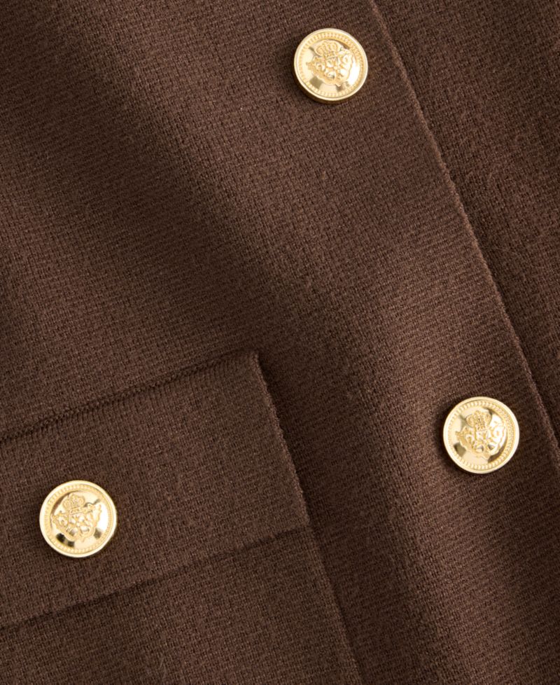 Petite Button-Front Cardigan