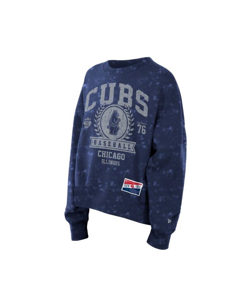 Women's Royal Chicago Cubs Throwback Oversized Boxy Sweatshirt