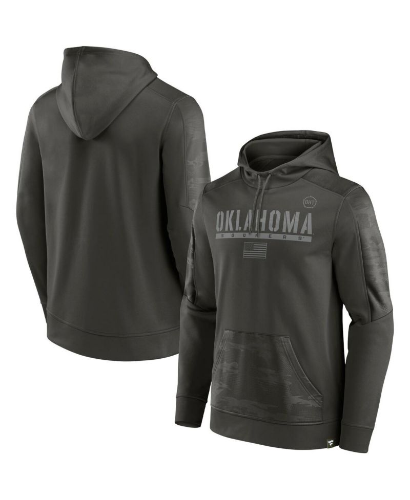 Men's Olive Oklahoma Sooners OHT Military-Inspired Appreciation Guardian Pullover Hoodie