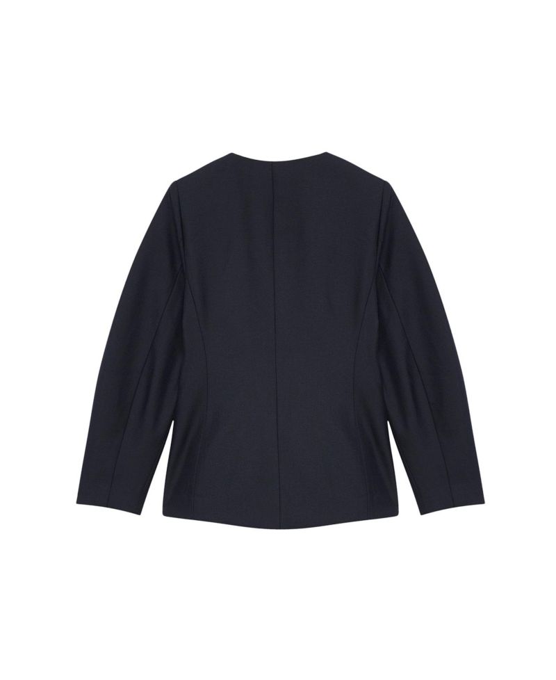Women's Sculpted V-Neck Wool-Blend Lined Blazer