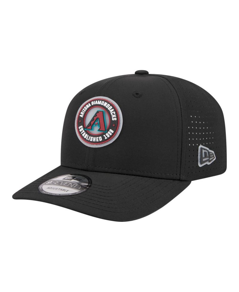 Men's Black Arizona Diamondbacks Circle 9SEVENTY Adjustable Hat