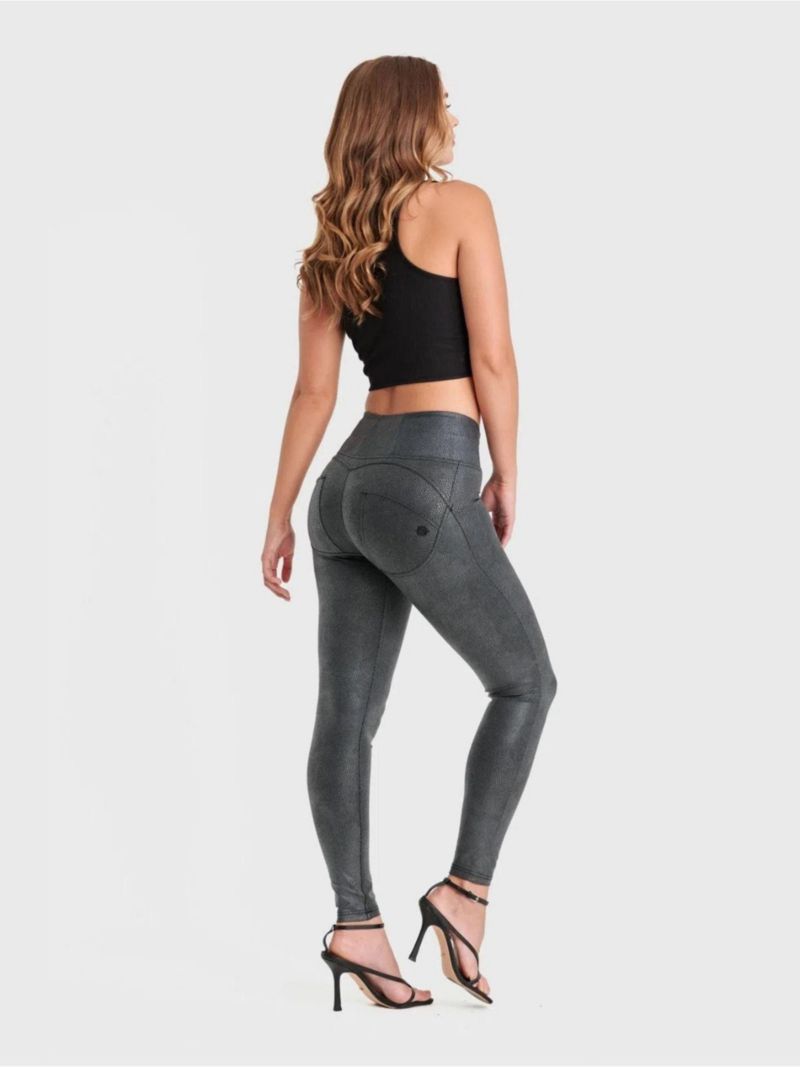 Women's Snake Skin High-Rise Sculpting Pants