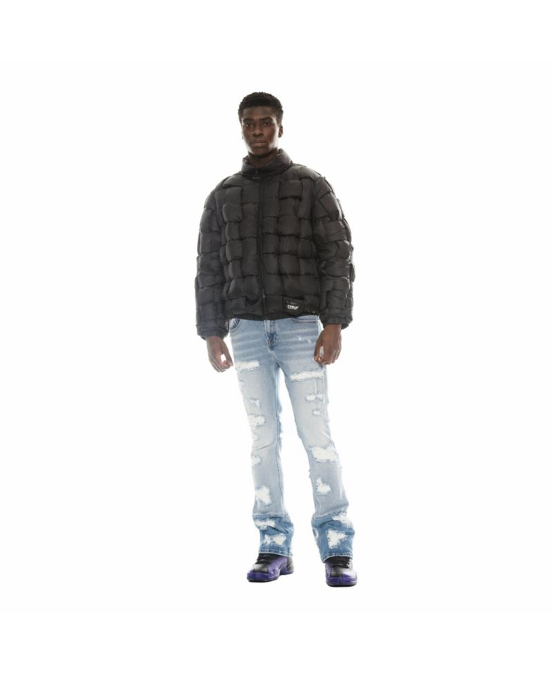 Men's Quilted Nylon Puffer Jacket