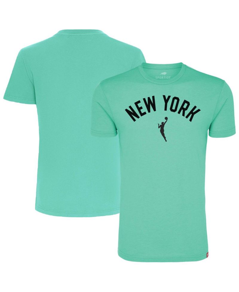 Men's and Women's Mint New York Liberty Comfy Tri-Blend T-Shirt