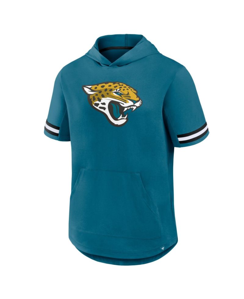 Men's Jacksonville Jaguars Optimal Play Short-Sleeve Hooded Pullover Hoodie