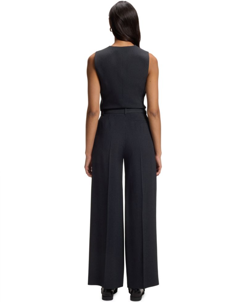 BOSS by Women's Stretch Crepe Regular-Fit Pants