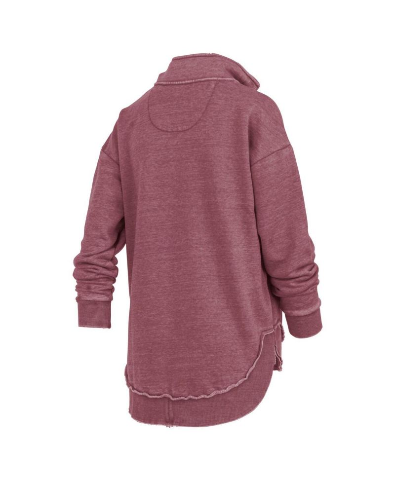 Women's Maroon Arizona State Sun Devils Northfork Sojourn Poncho Quarter-Zip Sweatshirt