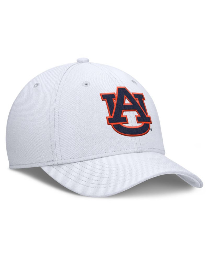 Men's White Auburn Tigers Rise Swoosh Dri-FIT Flex Hat