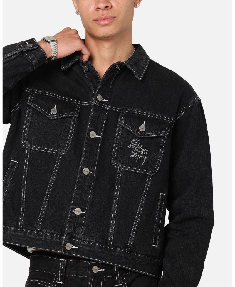 Men's Fray Trucker Denim Jacket