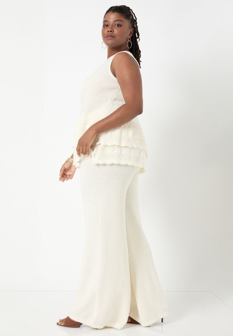 Women's Ruffled-Hem Peplum Tank Top