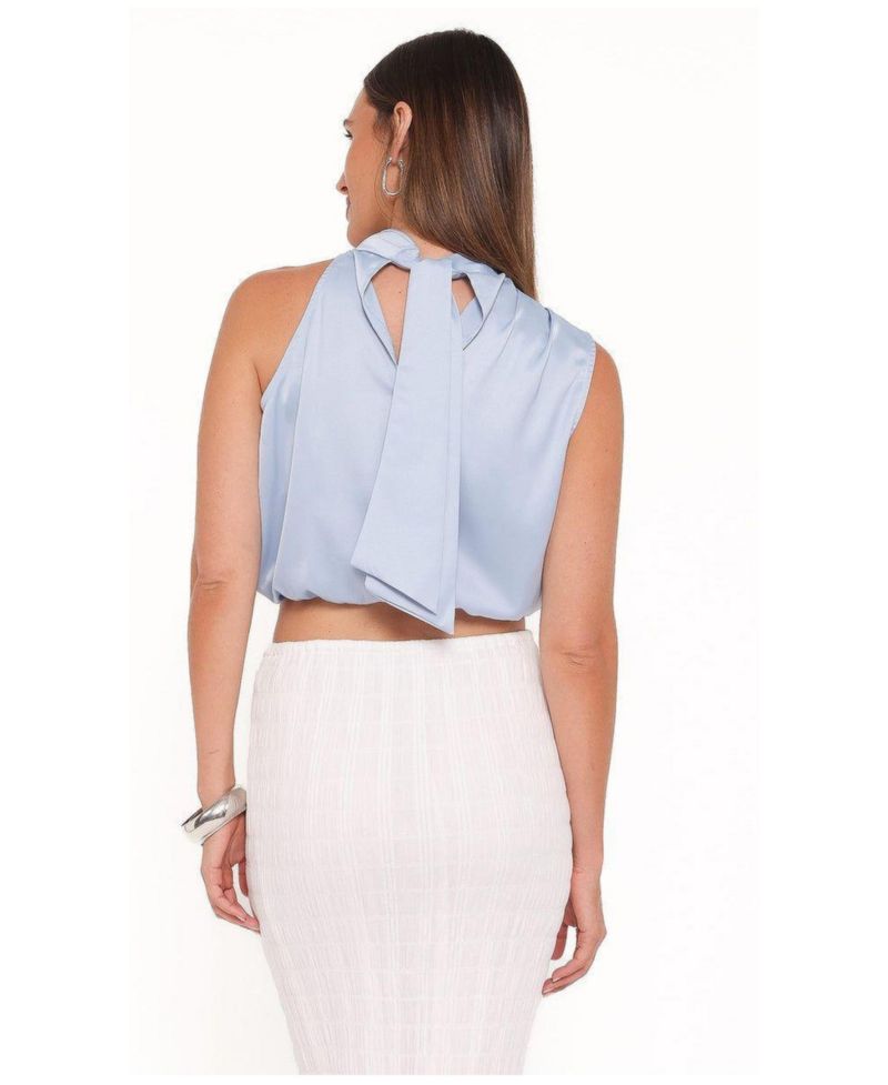 Women's Cinzia Satin One-Shoulder Top