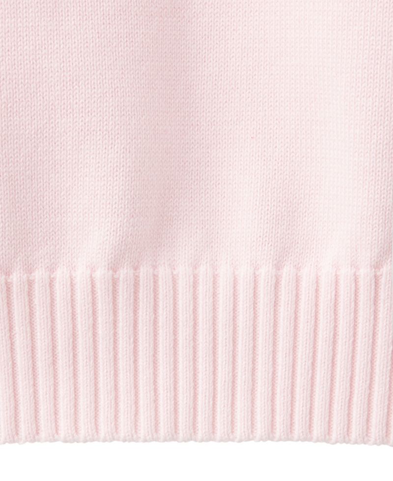 Women's V-Neck Short-Sleeve Ribbed Sweater