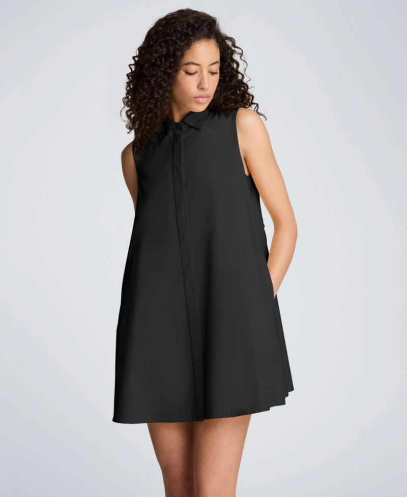 Women's Sleeveless Trapeze Mini Dress