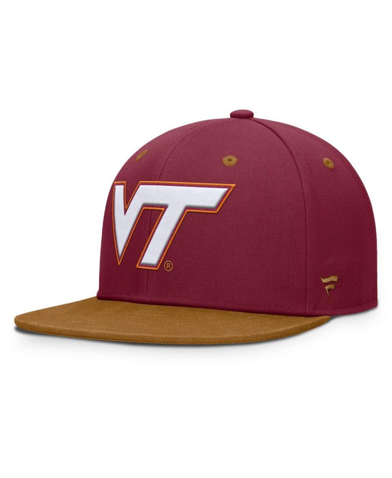 Men's Maroon/Brown Virginia Tech Hokies NoBo Fitted Hat