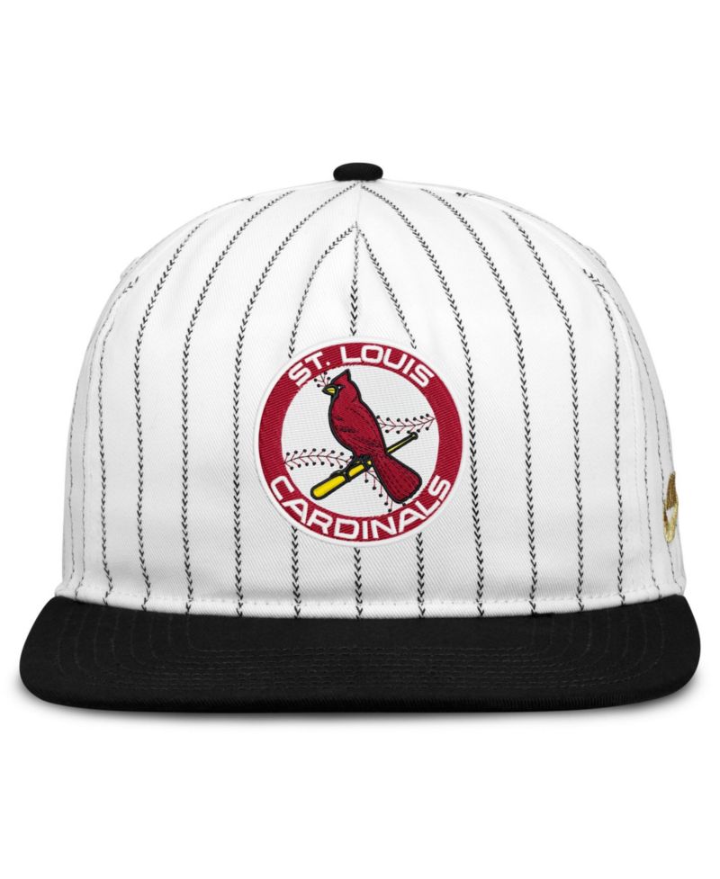 Men's White/Black St. Louis Cardinals Cooperstown Collection Pro Adjustable Hat
