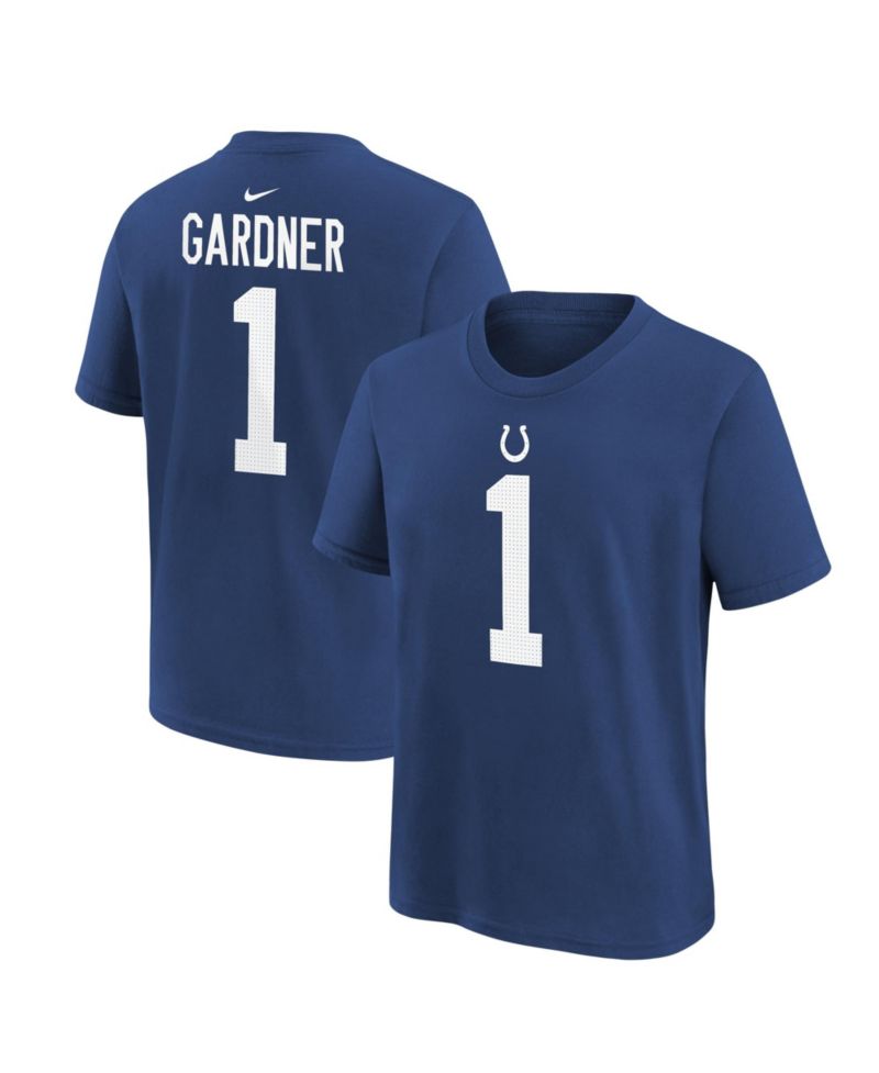 Big Boys and Girls Ahmad Sauce Gardner Royal Indianapolis Colts Player Name & Number T-Shirt