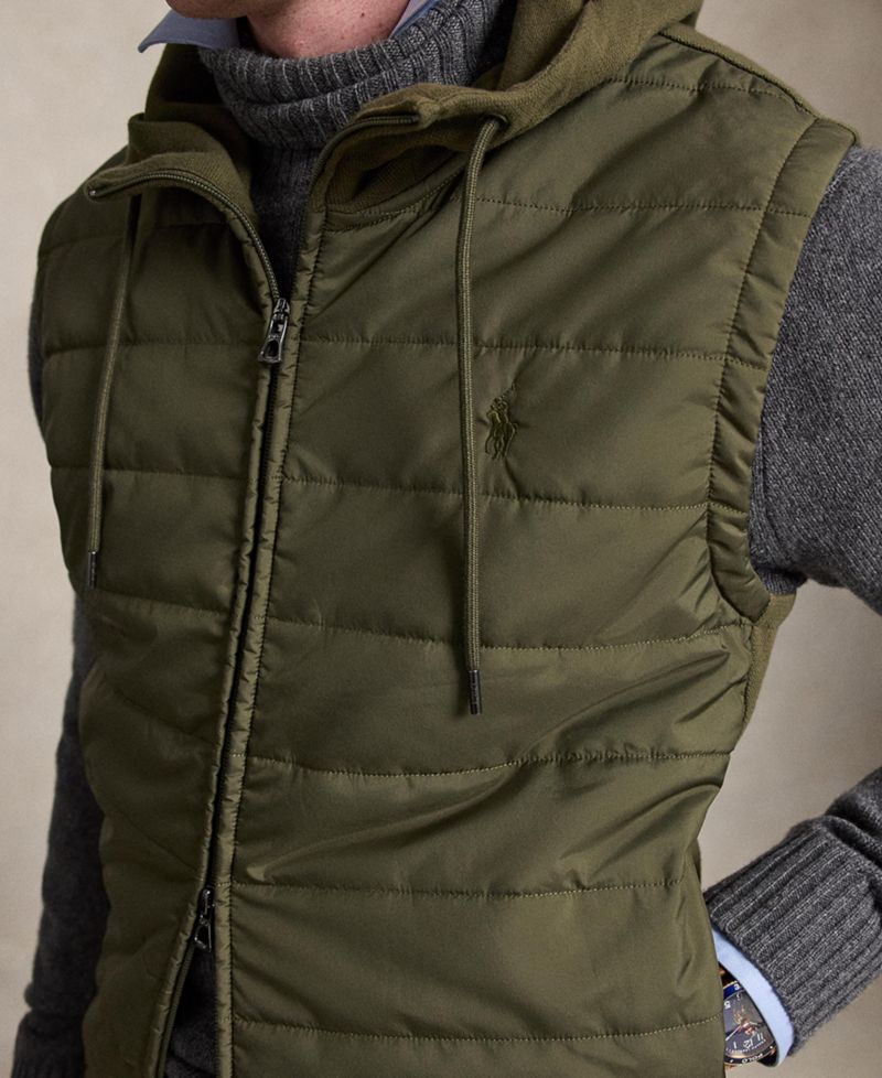 Men's Hybrid Hooded Vest