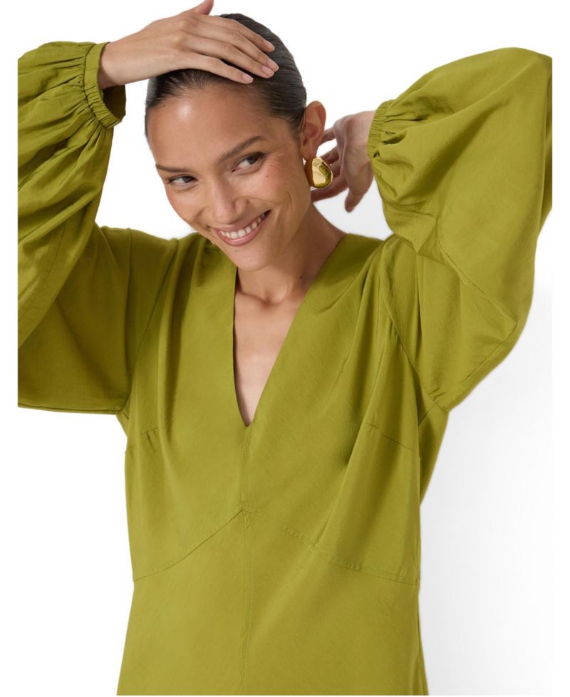 Women's Grace V-Neck Long Sleeve Dress