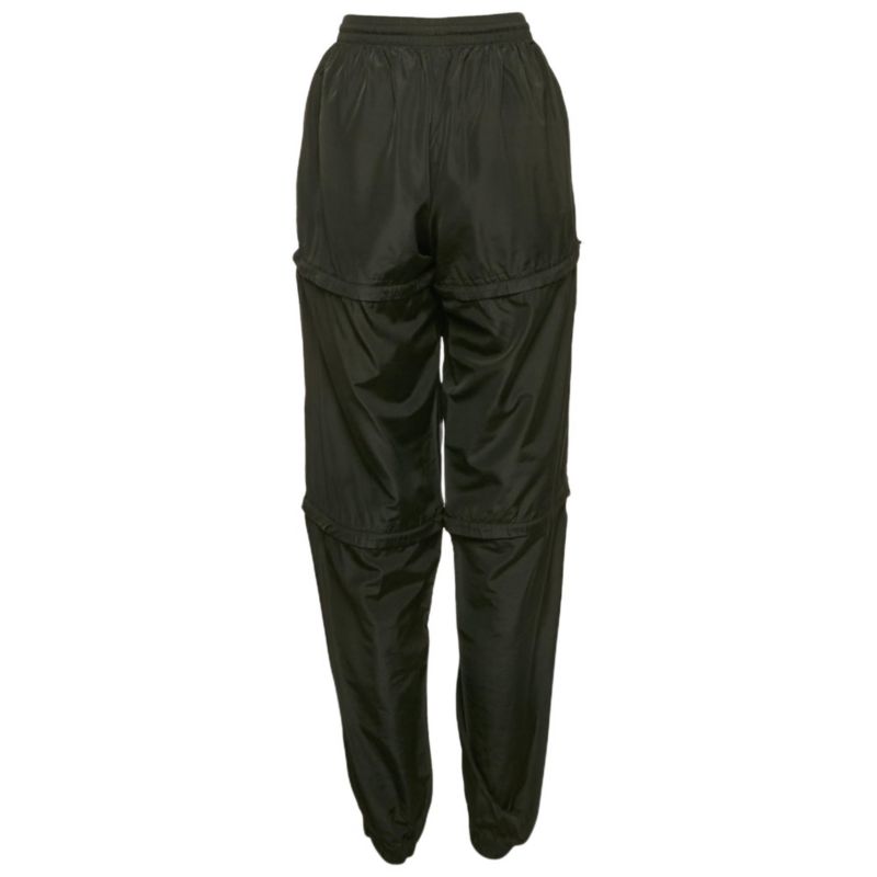 Women's Black Synthetic Detachable Track Pants