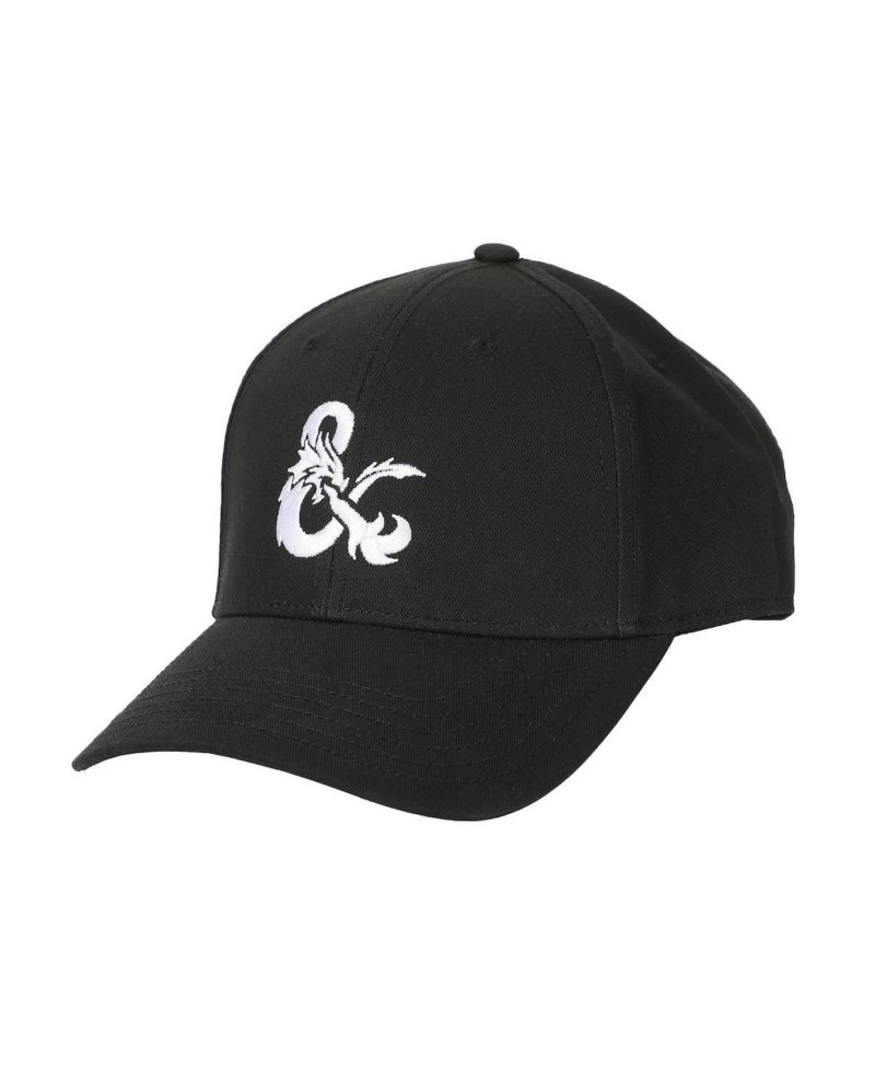 Men's Dungeons and Dragons Embroidered Logo Black Traditional Adjustable Hat