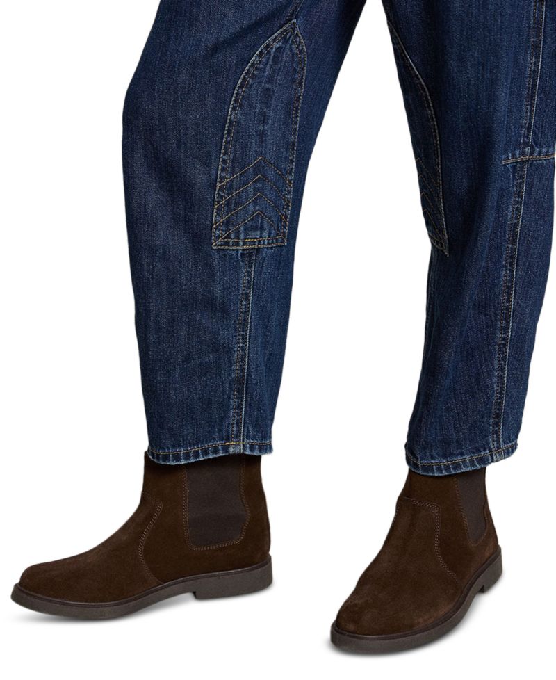 Girls' 7-16 Curved Tapered Cotton Denim Jeans