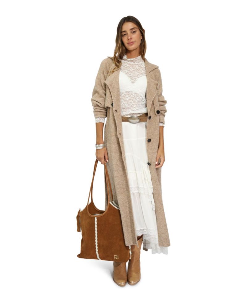 Women's Live in Dream Maxi Trench Cardigan