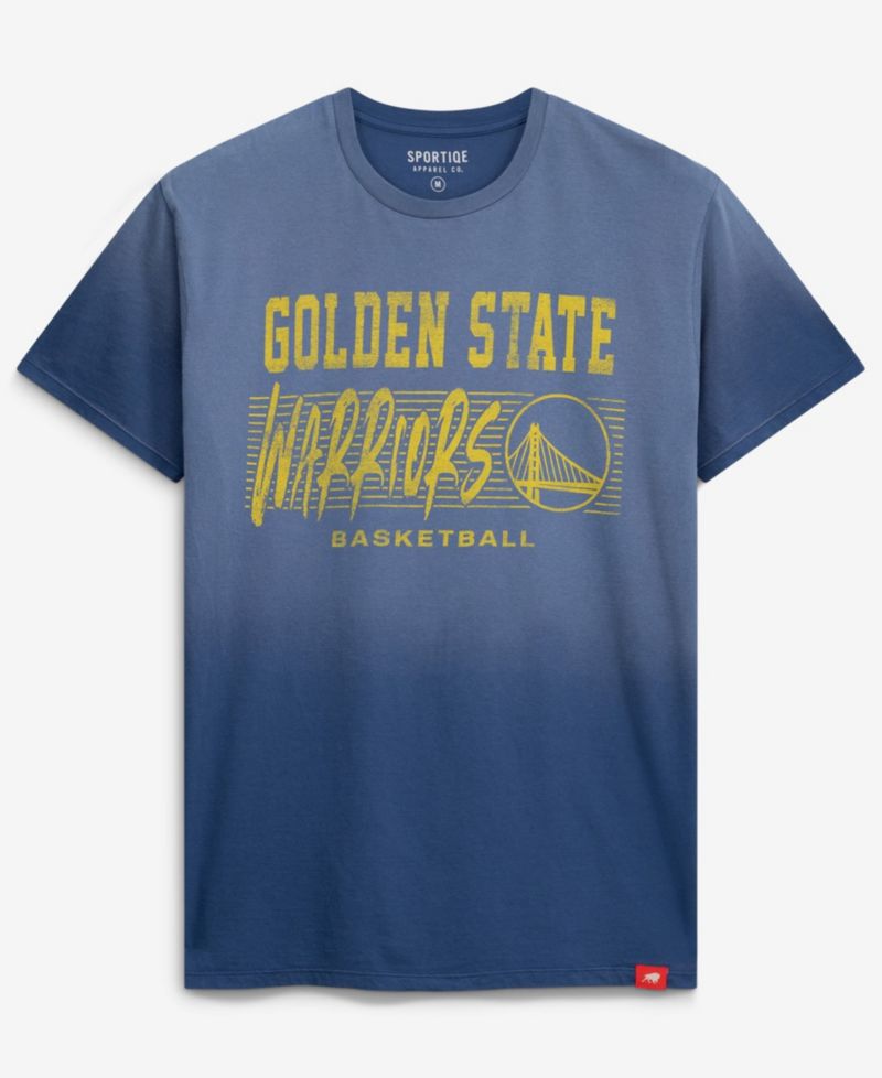 Men's and Women's Royal Golden State Warriors Bingham Sun-Fade T-Shirt