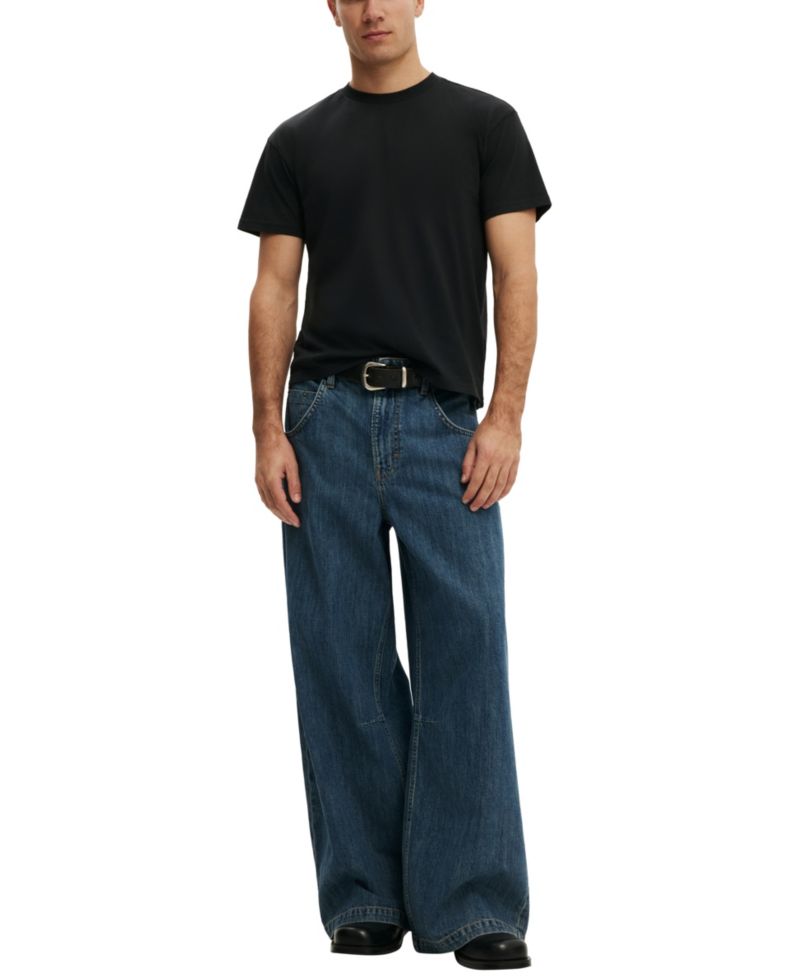 Men's Y2K Wide-Leg Baggy Jeans