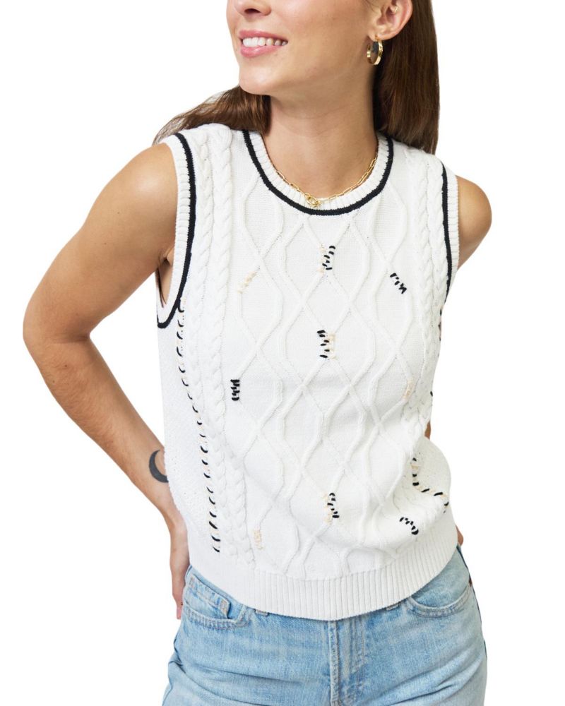 Women's Jaden Embroidered Cable Shell