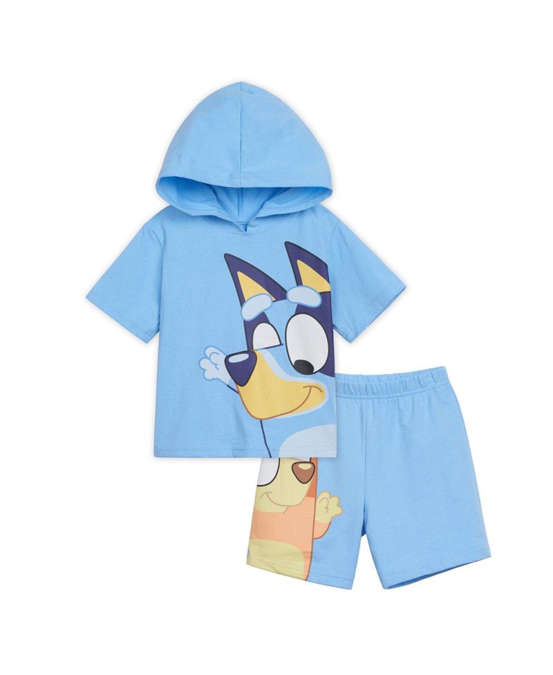 Boys' (6-12) 2-Piece Hooded Tee and Shorts Set