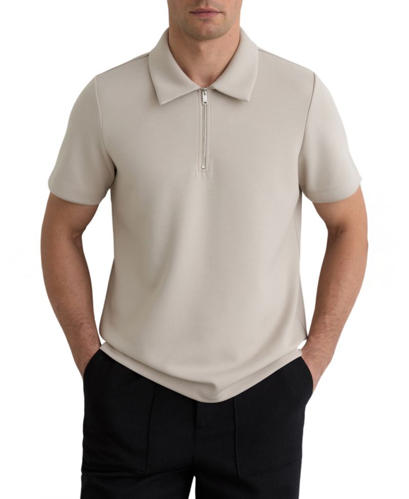 Men's Lord Premium Interlock Half-Zip Polo Shirt