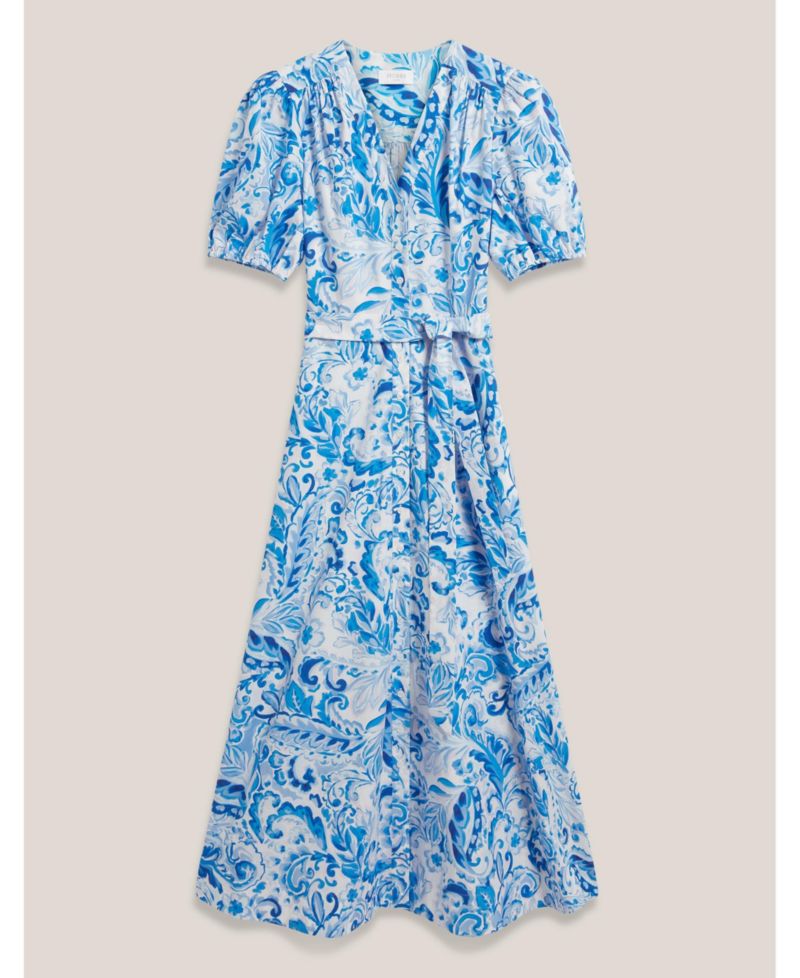 Women's Libby Short Sleeve V-Neck Midi Dress