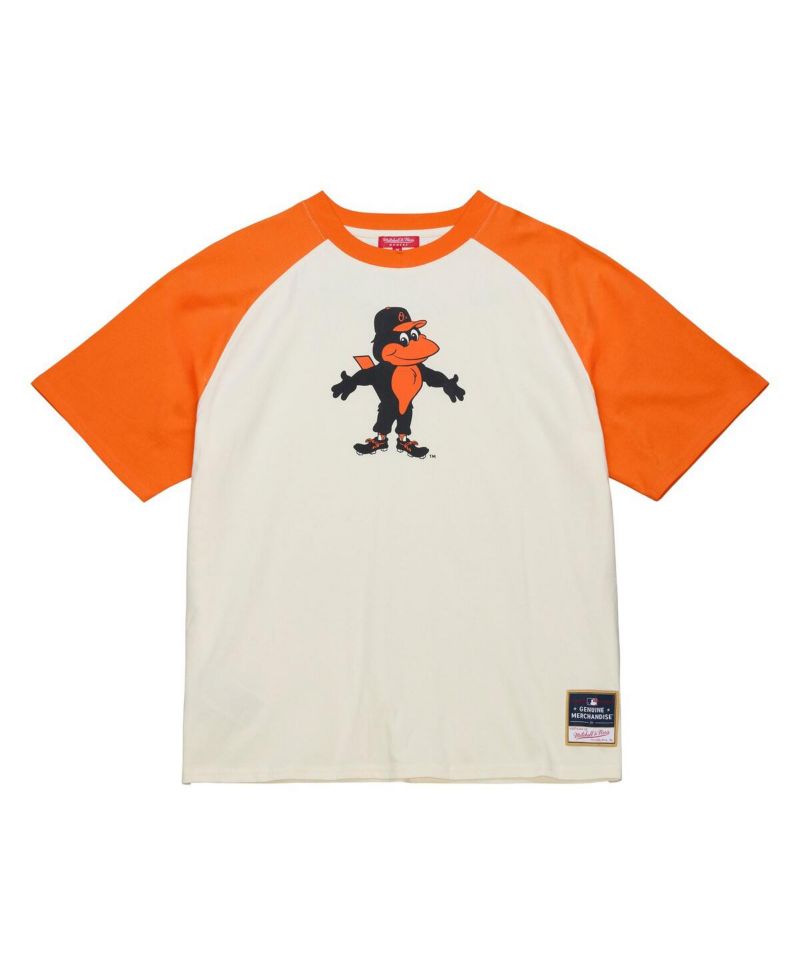 Women's Cream Baltimore Orioles Boyfriend Raglan T-Shirt