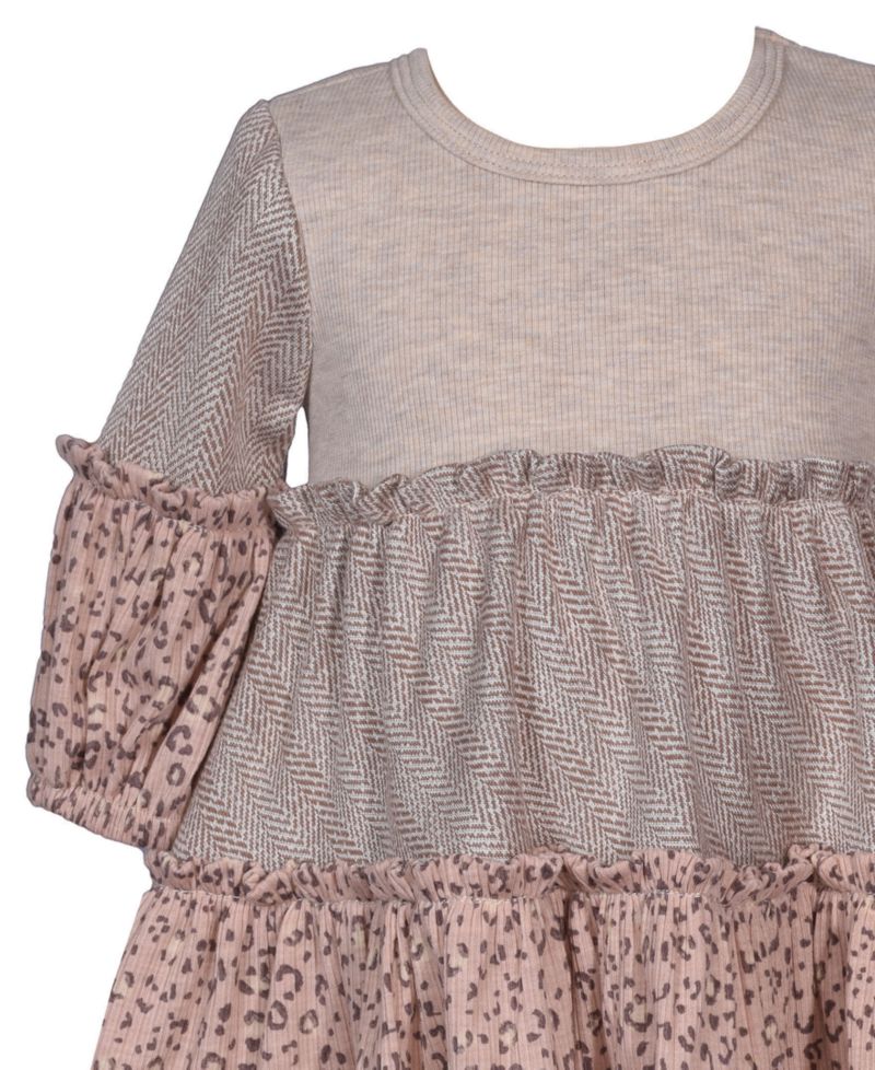 Baby Girls' Animal Print Long-Sleeve Top and Leggings, 2-Piece Set
