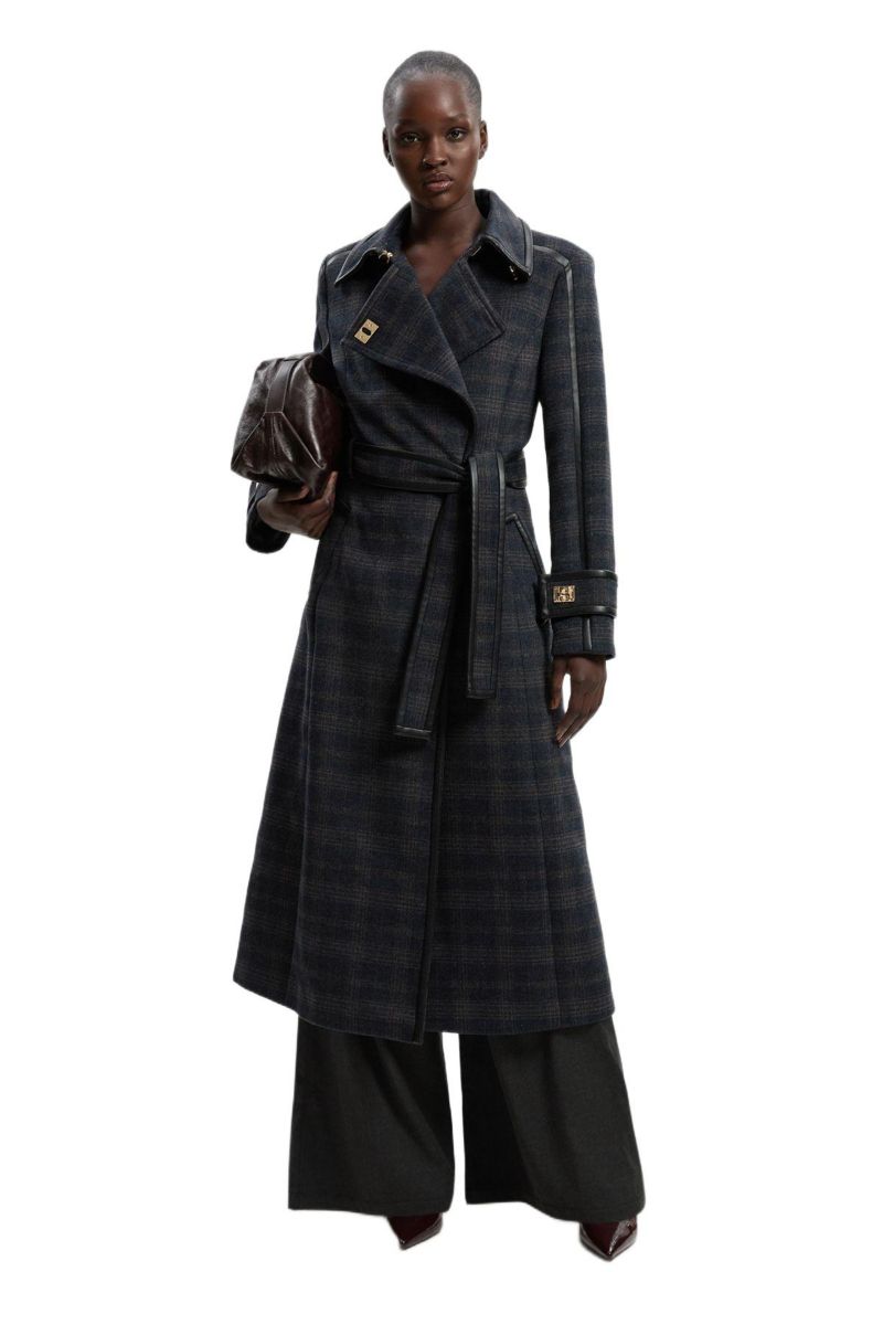 Women's Double Breasted Belted Midi Coat