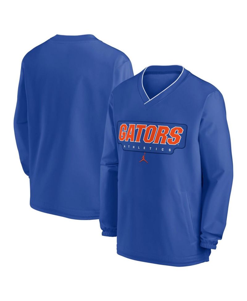 Men's Royal Florida Gators 2024 Sideline Pullover Windshirt