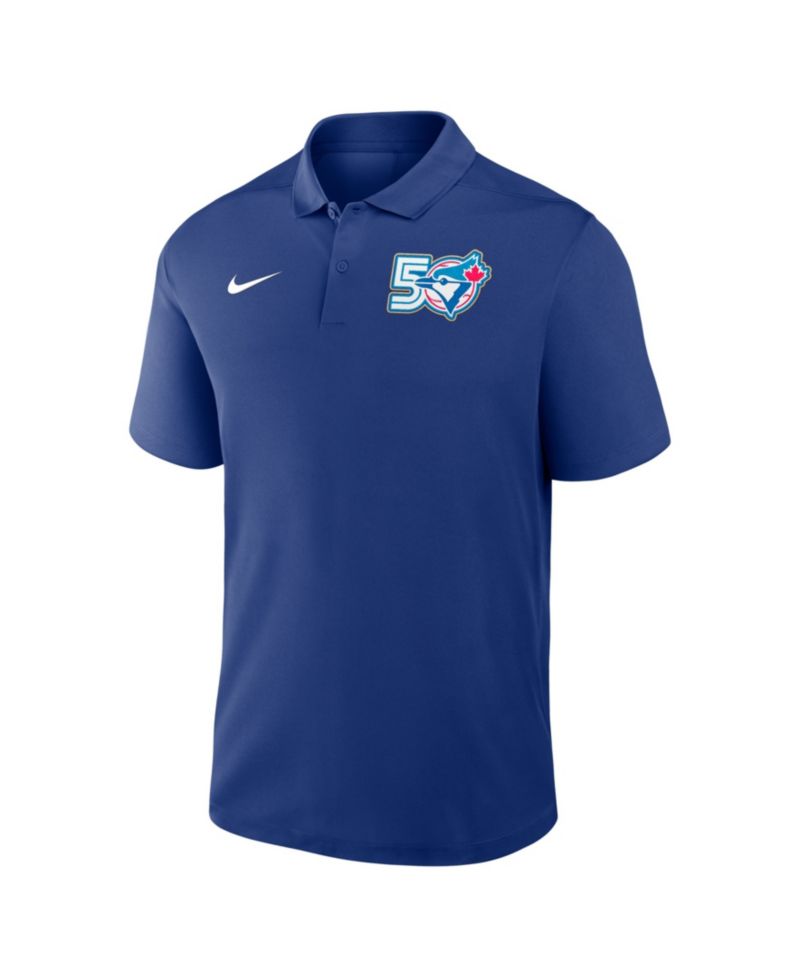 Men's Royal Toronto Blue Jays 50th Season Victory Dri-FIT Polo Shirt