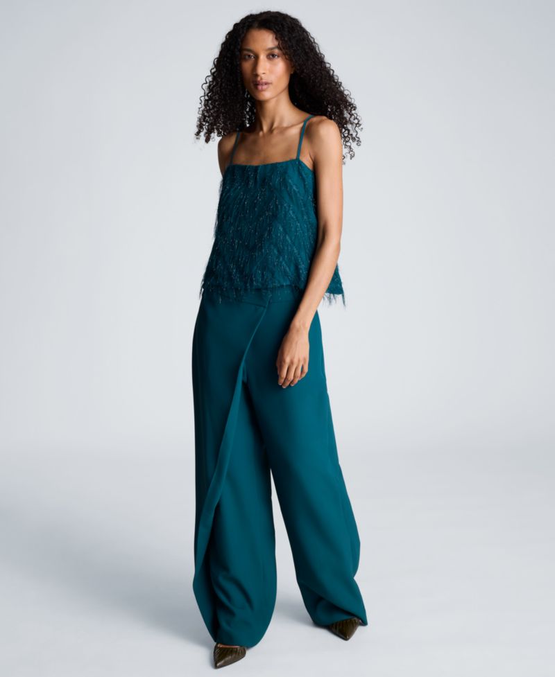 Women's Textured Chevron Crop Camisole