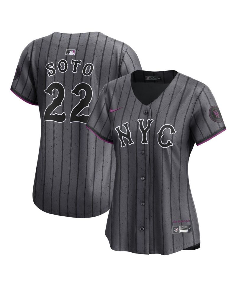 Women's Juan Soto Gray New York Mets City Connect Limited Jersey
