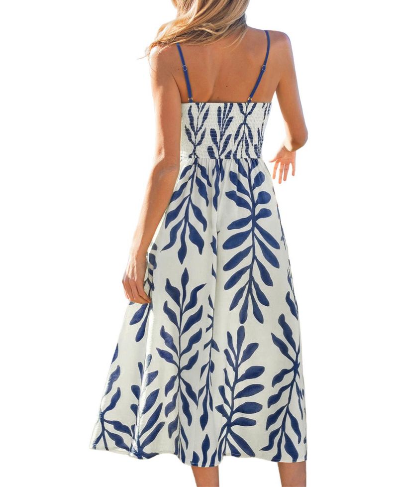 Women's Soft Sunshine Tropical Midi Beach Dress