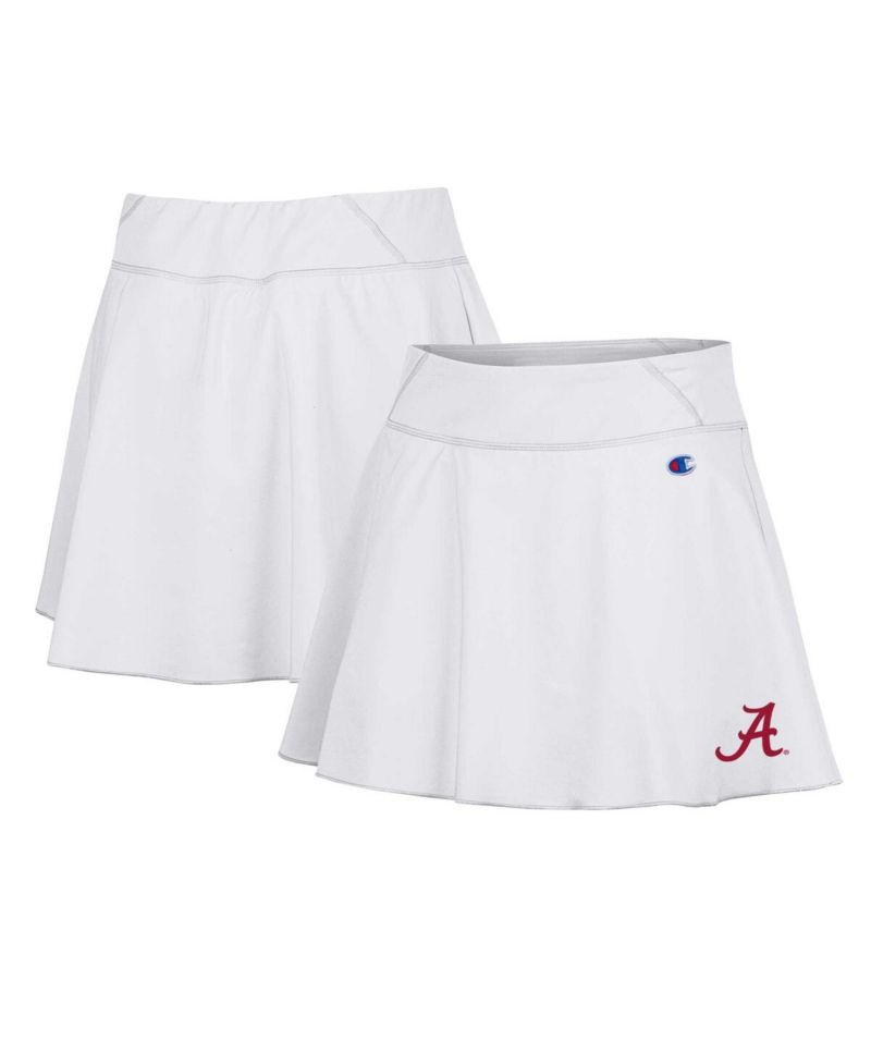 Women's White Alabama Crimson Tide Tailgate Soft Touch Skort