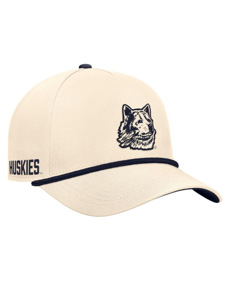 Men's Natural UConn Huskies Vintage Rope Rise Adjustable Hat