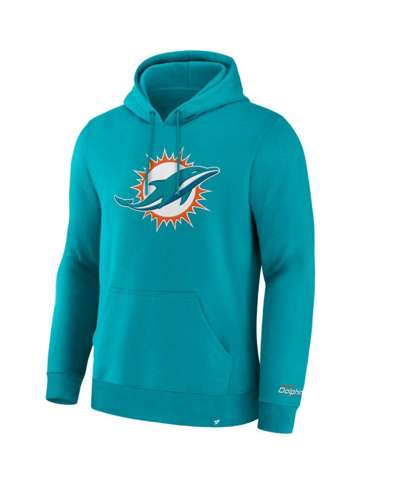 Men's Aqua Miami Dolphins Legacy Fleece Pullover Hoodie