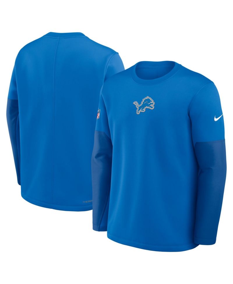 Men's Detroit Lions Sideline Coaches Crew-Neck Sweatshirt