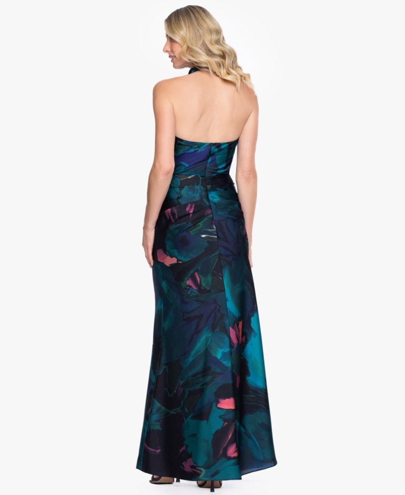 Petite Sleeveless Halter Neck Gown