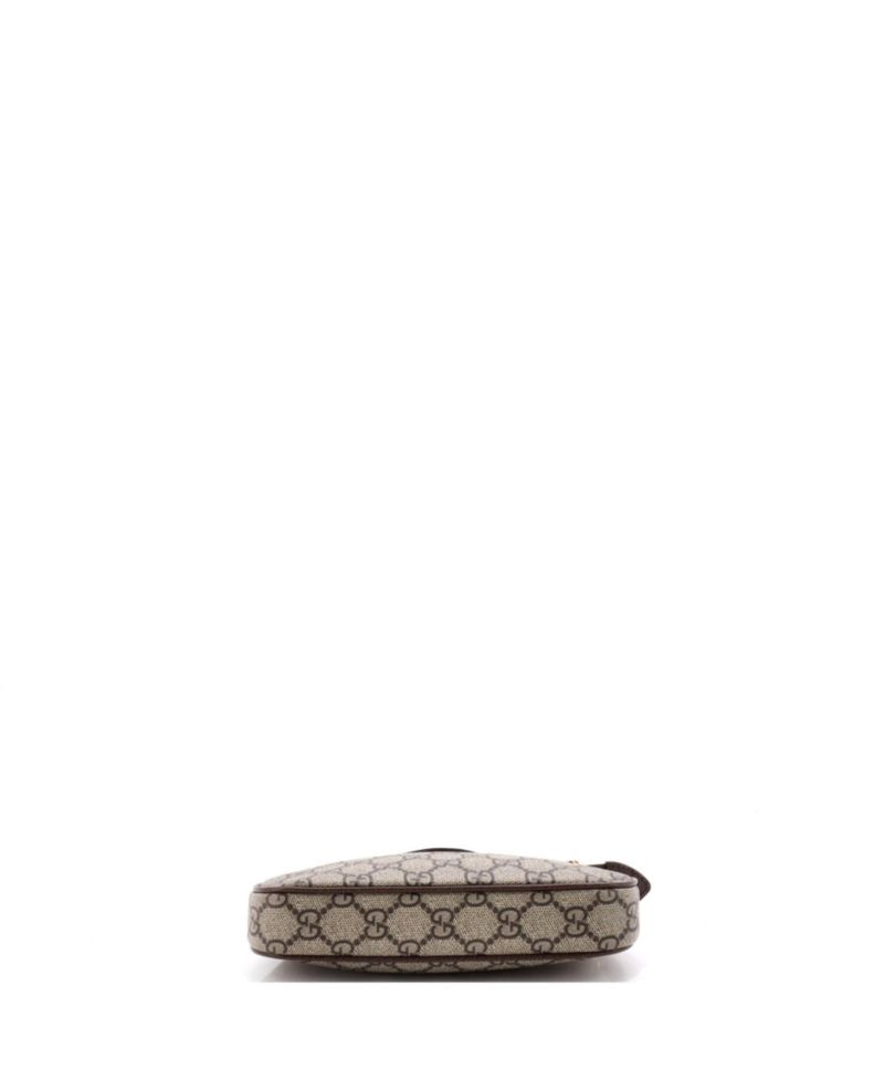 Mini Ophidia Charm Shoulder Bag GG Coated Canvas with Leather