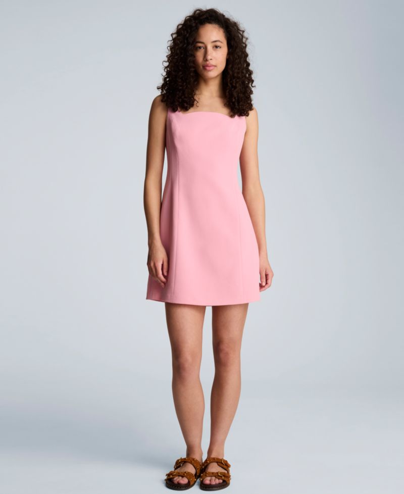 Women's Square Neck Short Dress