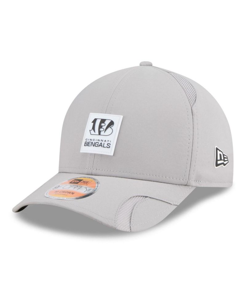 Men's Gray Cincinnati Bengals 2025 Sideline M-Crown 9FORTY Adjustable Hat