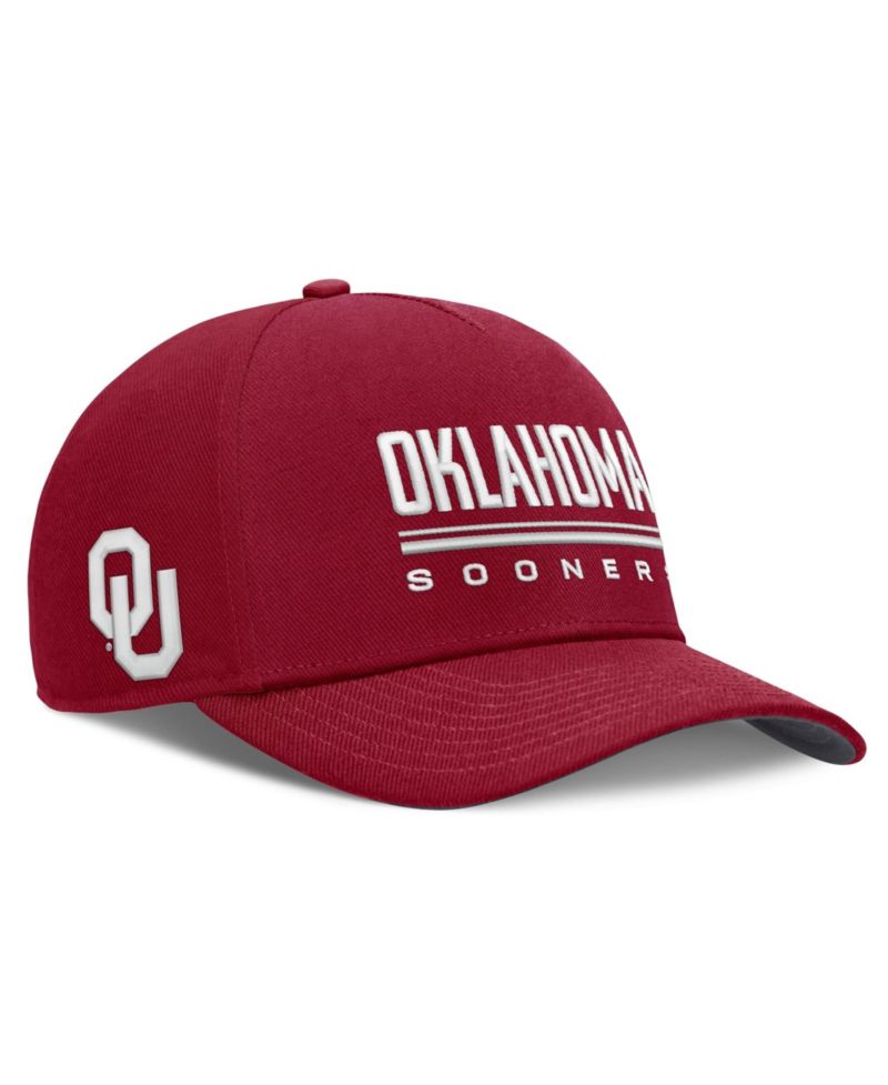 Men's Crimson Oklahoma Sooners 2026 Sideline Dri-FIT Rise Adjustable Hat